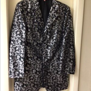 Tessori Silver and black Mens dinner/evening Jacket